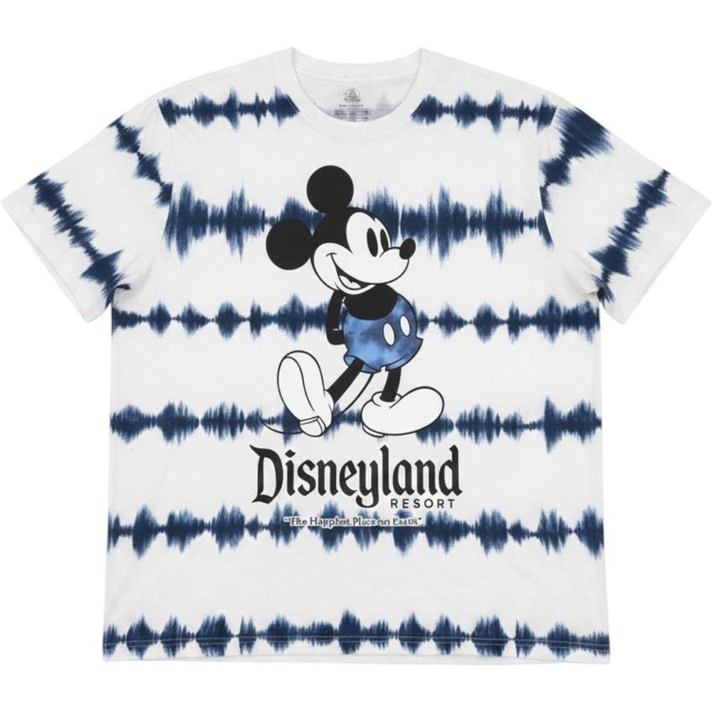 Disney Disneyland Resort Mickey Mouse Tie Dye Stripe Graphic T-Shirt XL NWT